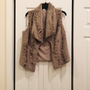 Faux fur vest